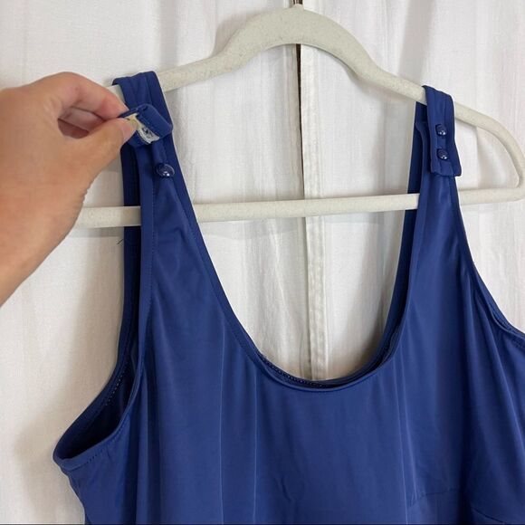 Sea Waves one piece blue bathing suit’s - Picture 5 of 8